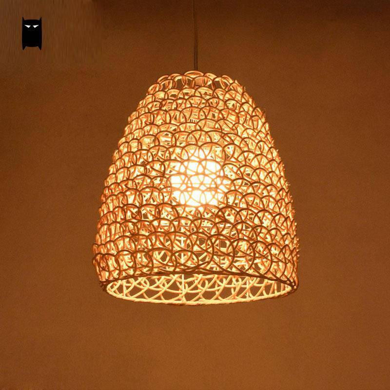 pendant light bamboo design Coffee