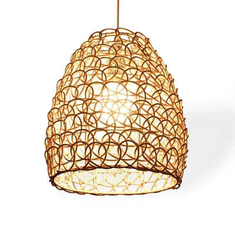 pendant light bamboo design Coffee