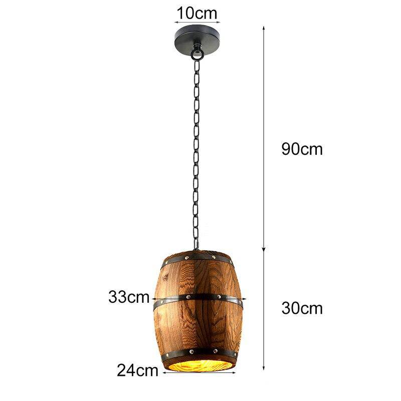 Lámpara de suspensión Dozzlor en forma de barril