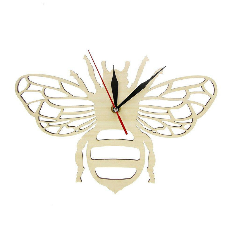 Wooden wall clock in the shape of a bee 30cm Bee