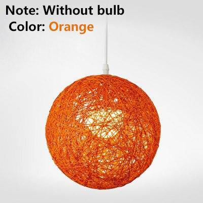 Wicker Color Fabric Ball pendant light
