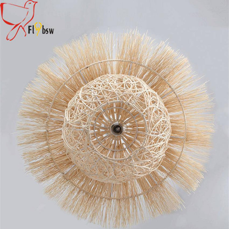 pendant light bamboo rattan cone