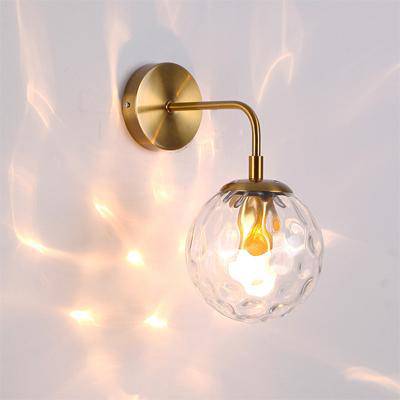 Applique murale à LED avec boule en verre Wall