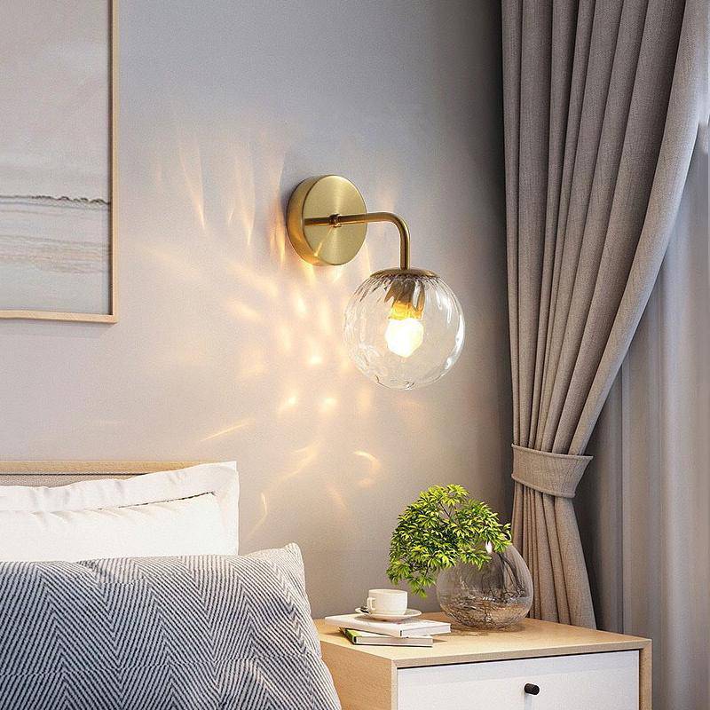 Applique murale à LED avec boule en verre Wall