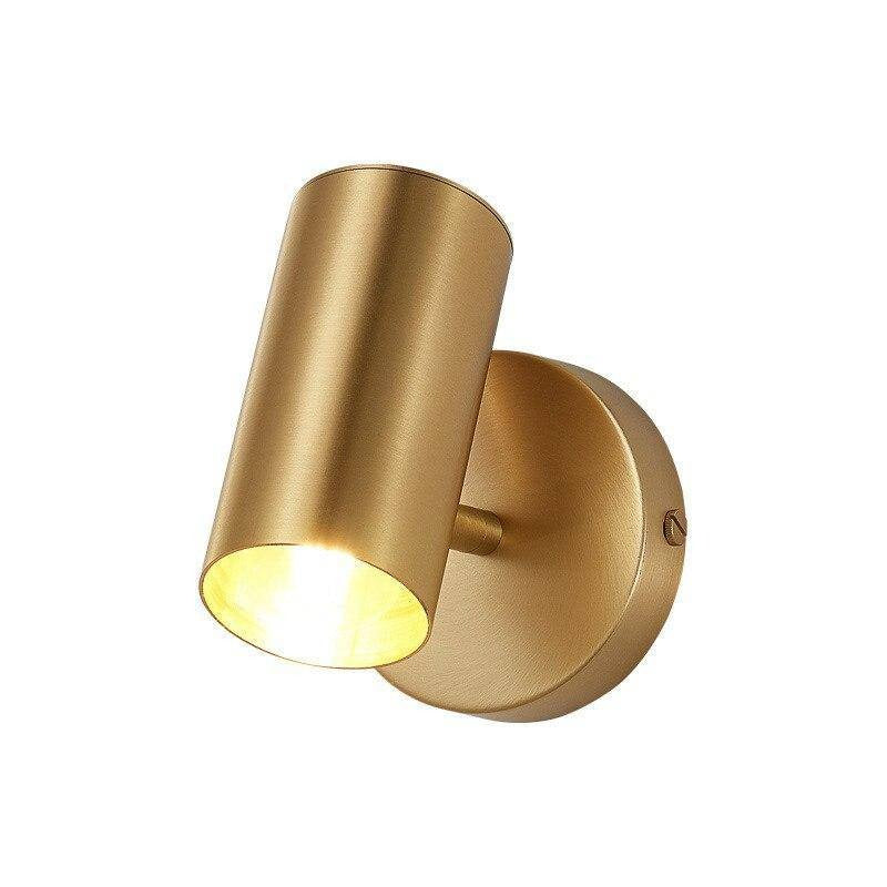 Aplique LED con foco dorado