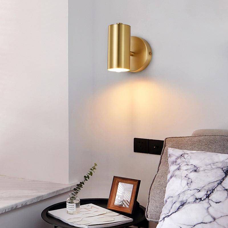 Applique murale spot dirigeable à LED doré