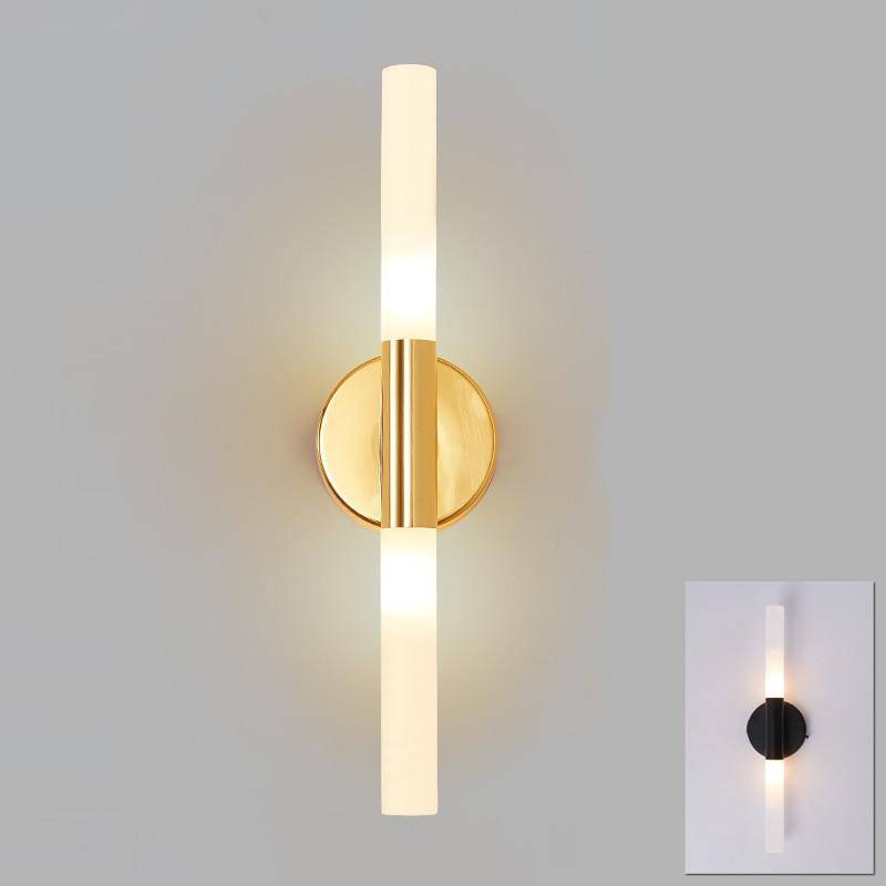 wall lamp wall design bar gold and glass LED