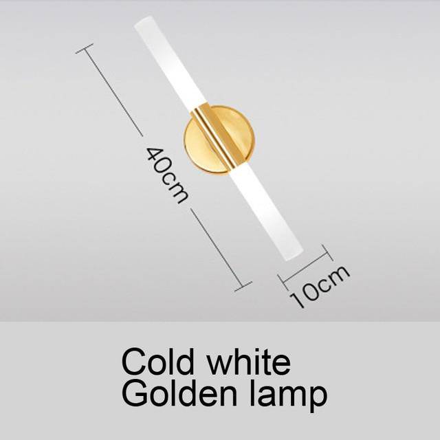 wall lamp wall design bar gold and glass LED