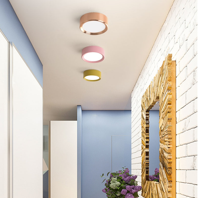 Spotlight circular LED design in coloured aluminium Jasob