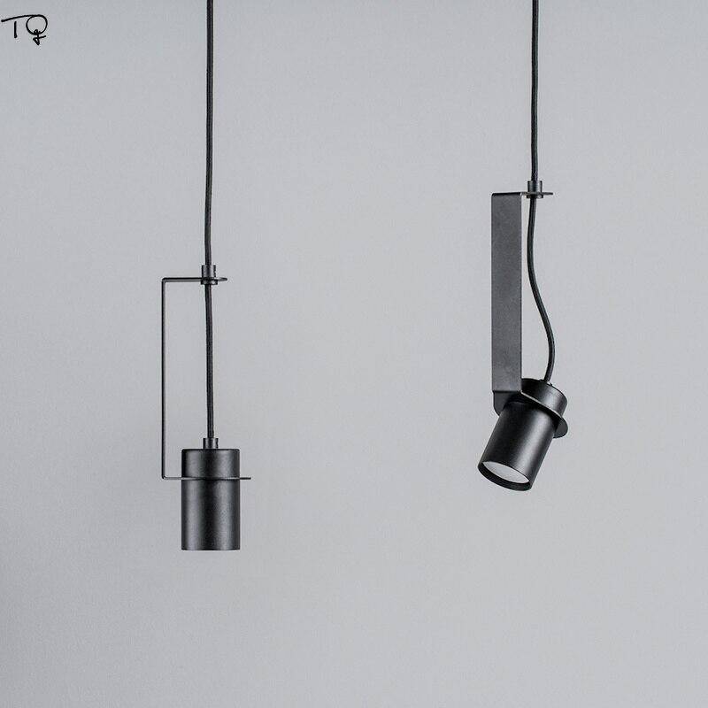 Suspension design à LED avec cylindre en métal au style Industriel