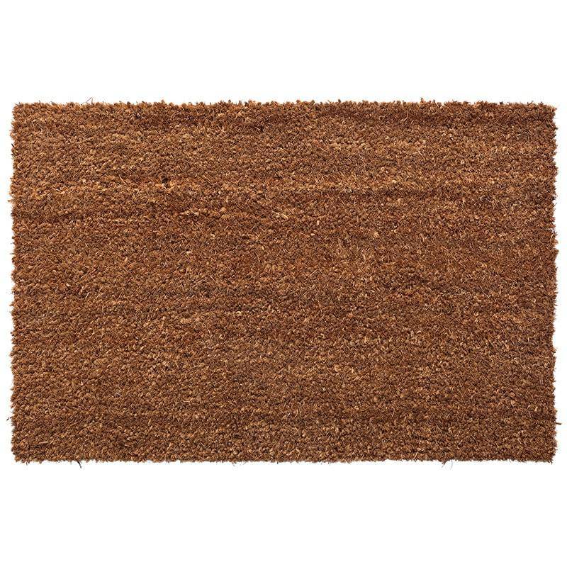 Rectangular natural fibre mat, brown