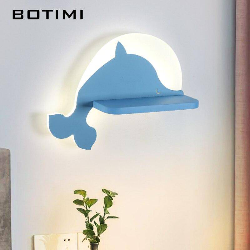 wall lamp LED wall with cartoon shelf for children