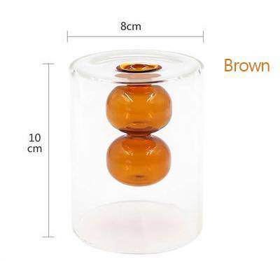 Vase en verre design aux couleurs style Creative