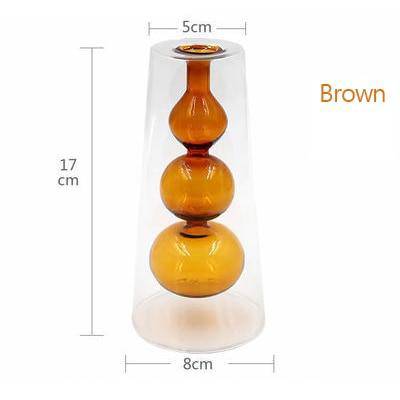 Vase en verre design aux couleurs style Creative