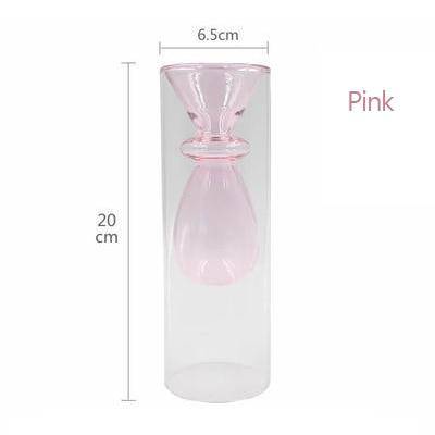 Vase en verre design aux couleurs style Creative