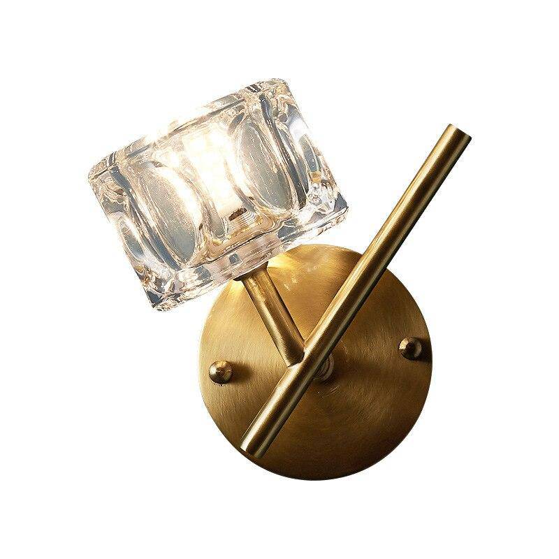 wall lamp LED wall design gold with lampshade crystal