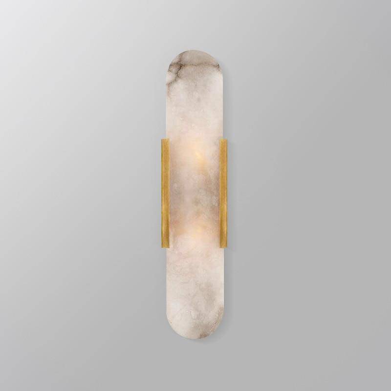 Aplique design LED en mármol redondeado Estilo brillante