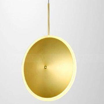 pendant light golden LED disc design