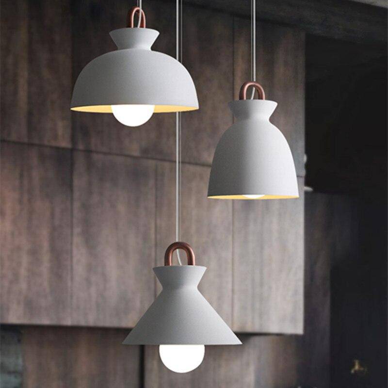 pendant light modern industrial metal design in various shapes