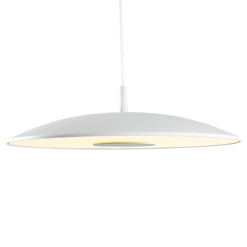 Suspension design à LED avec abat-jour arrondi en métal