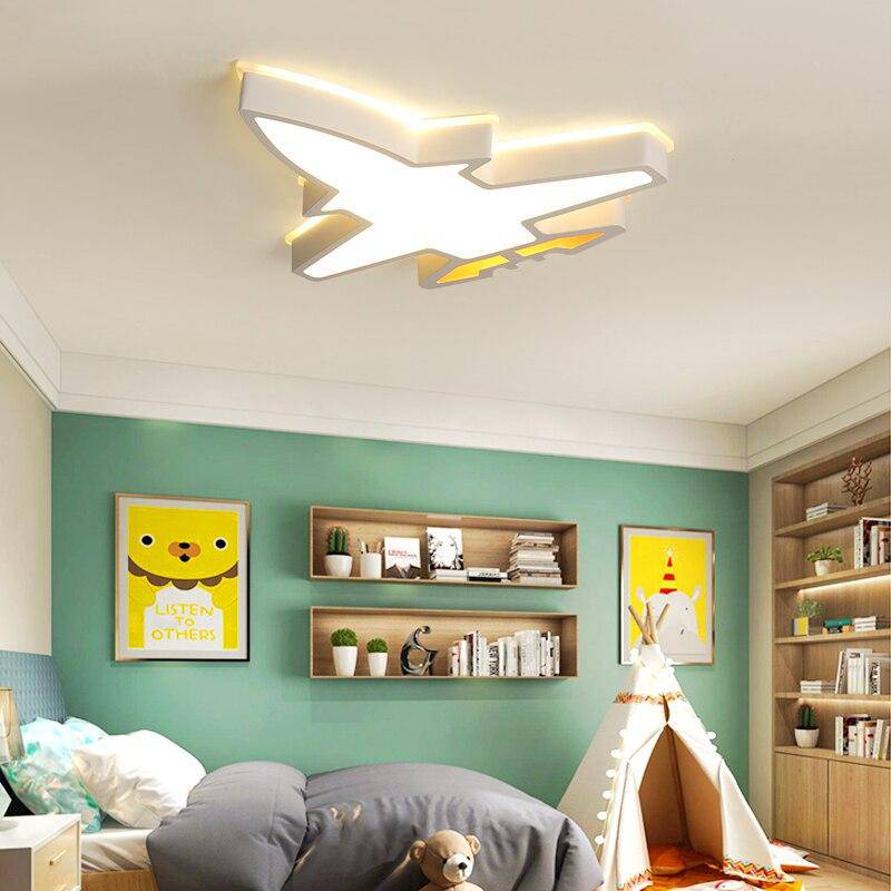 Plafonnier enfants à LED en forme d'avion Dreaming