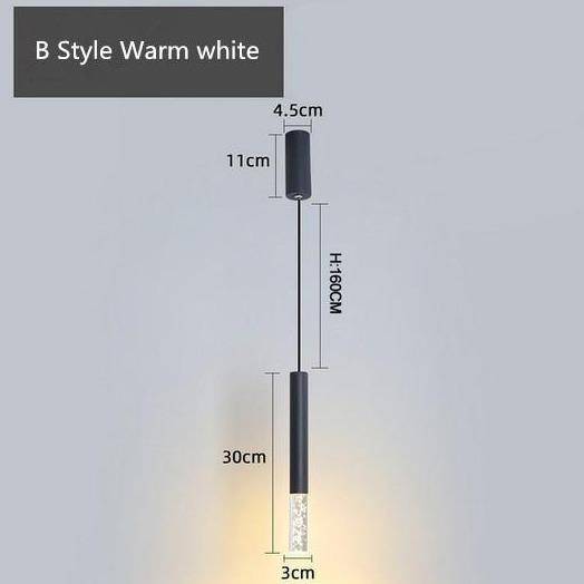 Suspension design LED cylindrique en acier Mosko