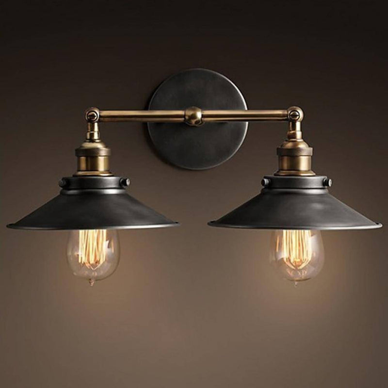 wall lamp gold and black rustic country wall