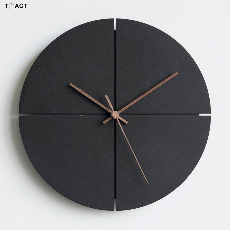 Reloj de pared design redondo negro 30cm Casa
