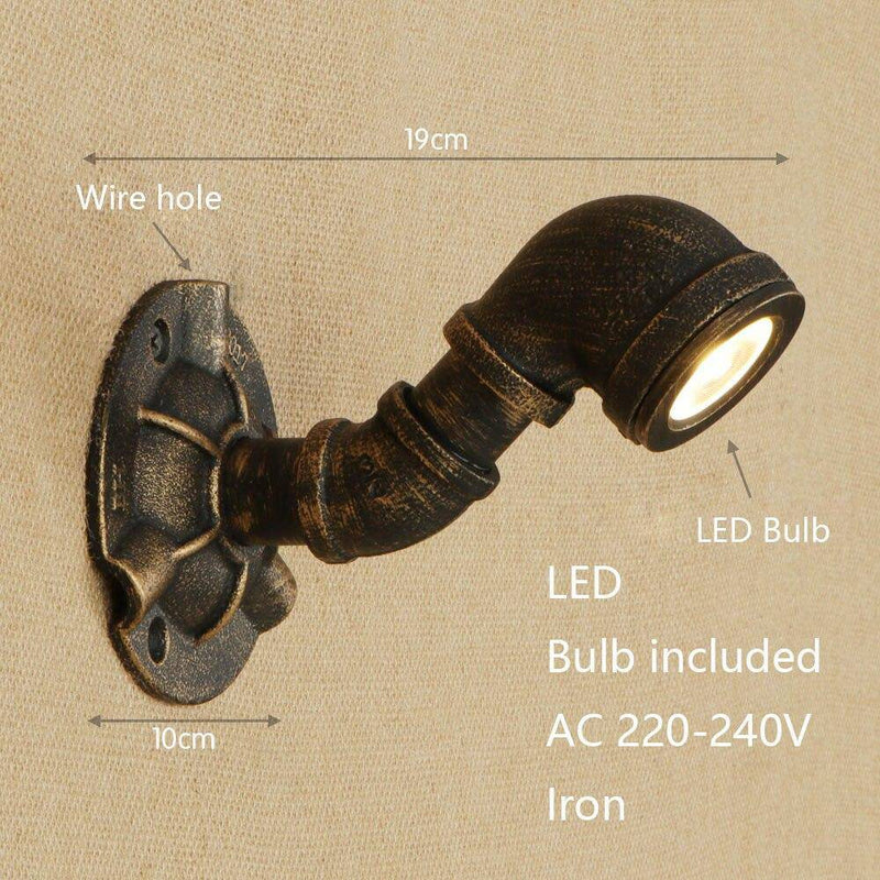 wall lamp cast iron LED wall decoration in industrial style