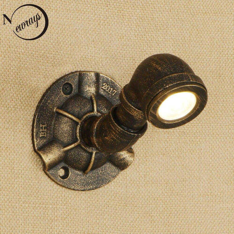 wall lamp cast iron LED wall decoration in industrial style