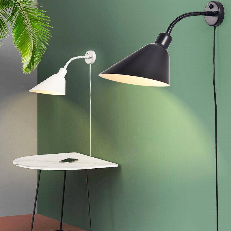 wall lamp modern LED wall with lampshade triangular metal