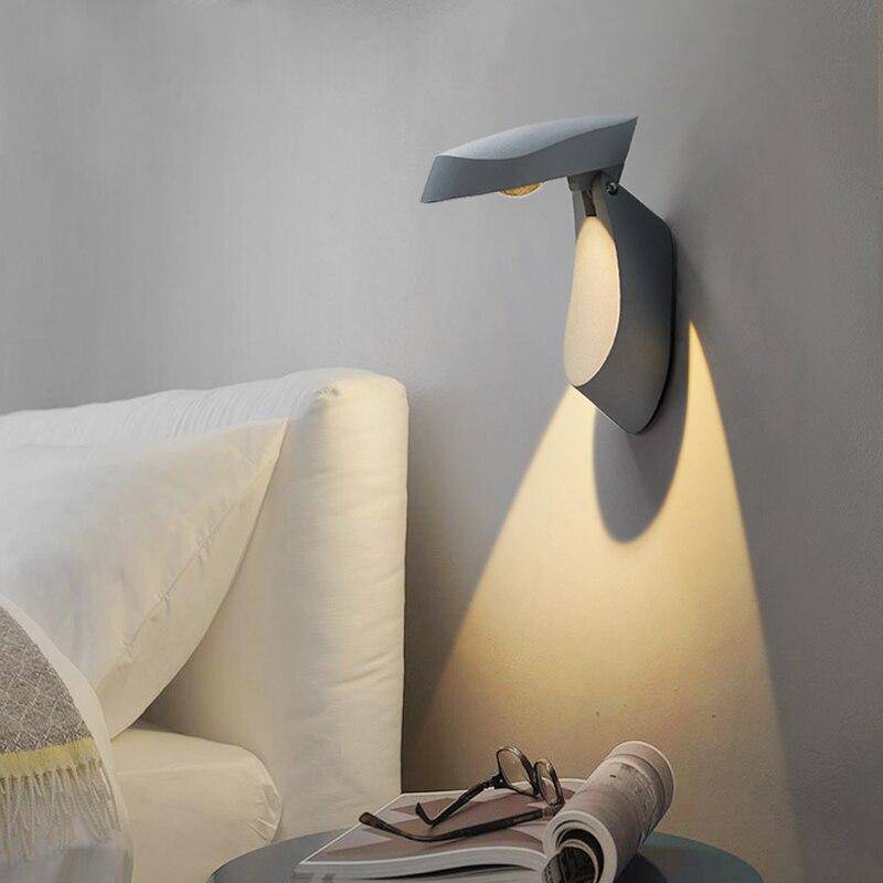 wall lamp LED wall design with lampshade in geometric metal Loft