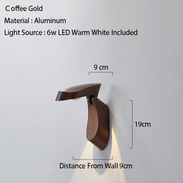 wall lamp LED wall design with lampshade in geometric metal Loft