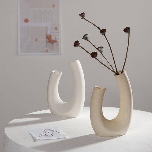Nordic style ceramic design vase