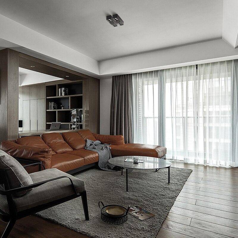 Spot rectangle moderne LED en métal design Light