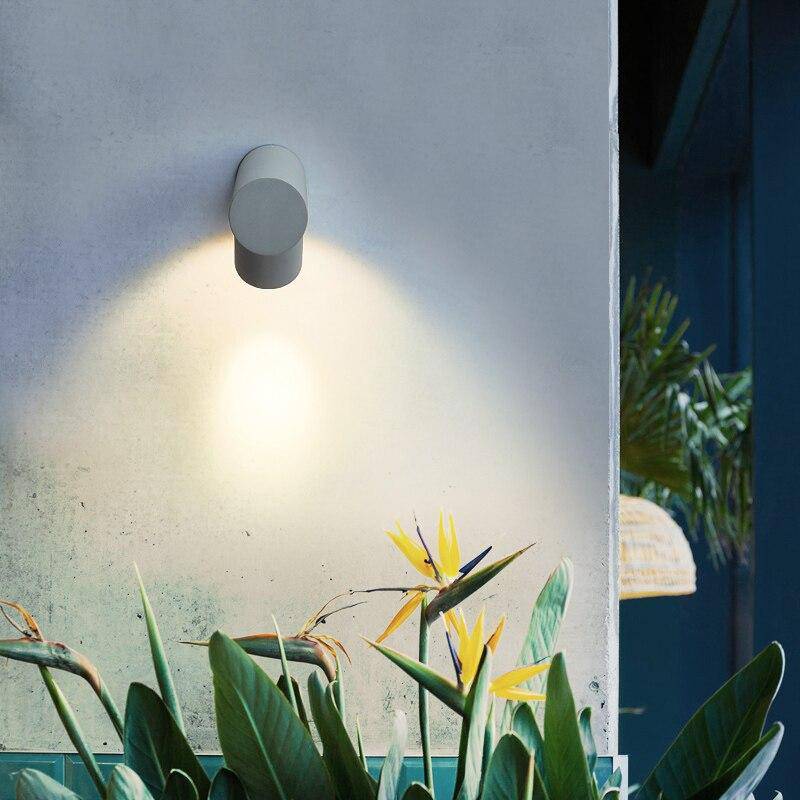 Applique murale moderne à LED avec cylindres en métal Outdoor