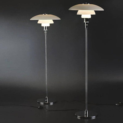 Lampadaire design à LED noir ou chromé Créative