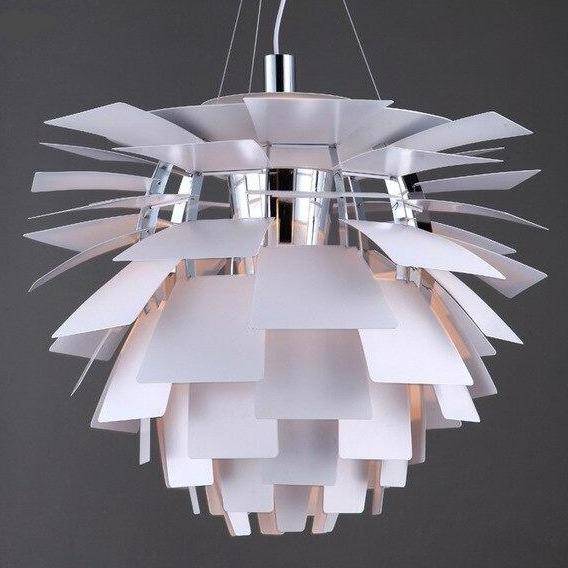 pendant light LED design with several colored Pinecone plates