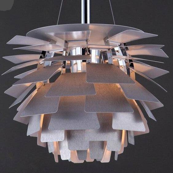 pendant light LED design with several colored Pinecone plates