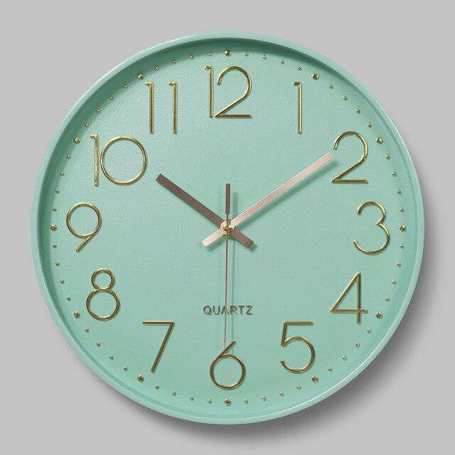 Wall clock modern round coloured 30cm