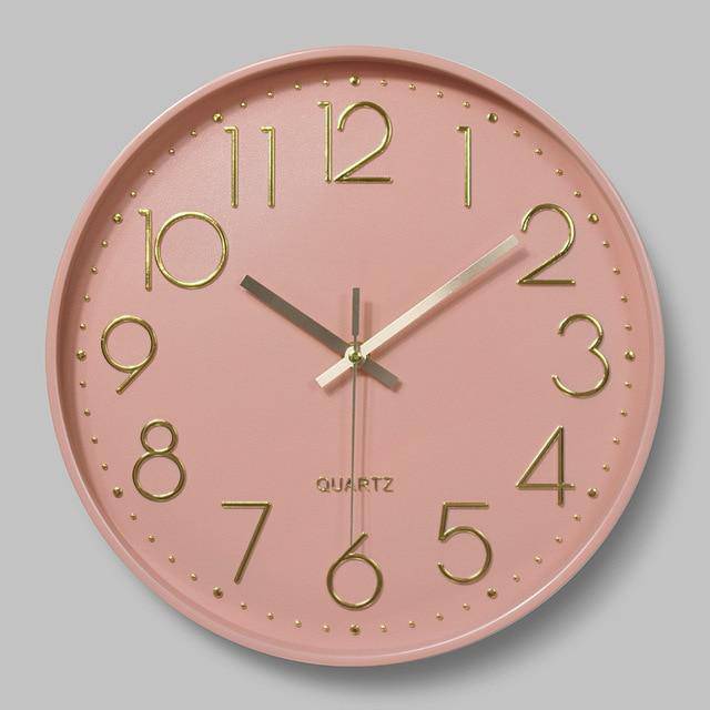 Wall clock modern round coloured 30cm