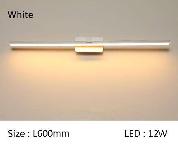 Espejo de baño LED rectangular Armario
