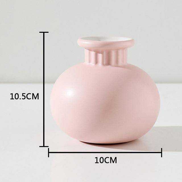 Vase design en céramique colorée style Bonsai