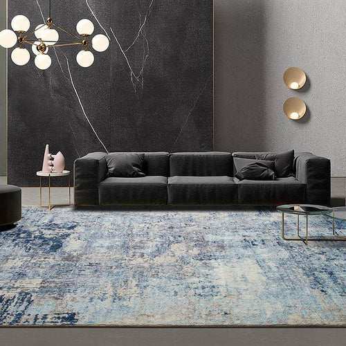 Modern rectangle rug style Light Luxury D