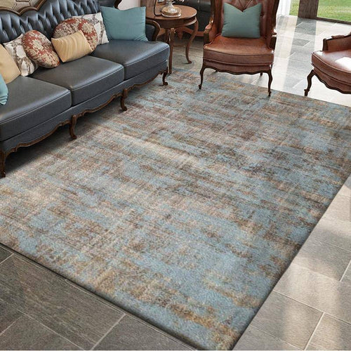 Modern grey rectangle carpet abstract style floor