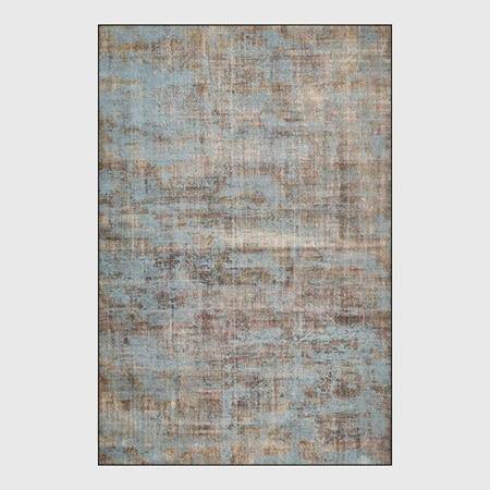 Moderna alfombra gris rectangular de estilo abstracto para el suelo