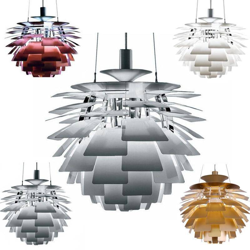 Design pendant light colorful and flower-shaped