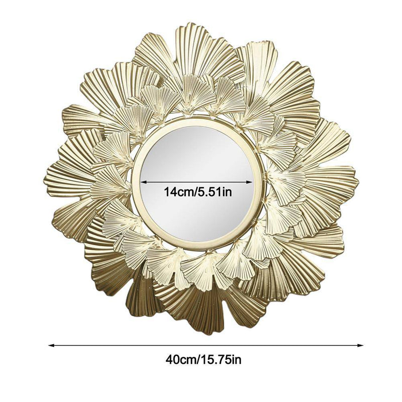 Round decorative wall mirror sunburst 40cm