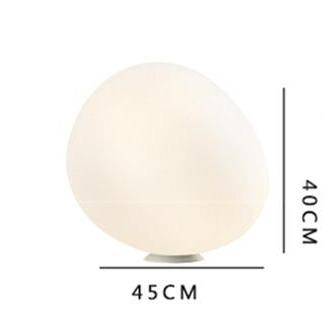 Lámpara de mesa design LED ambiance pebble white Decor