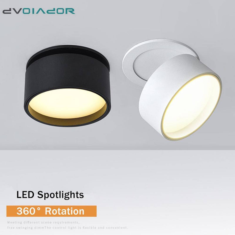 Foco LED redondo con orientación de 360º Luz